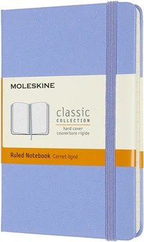 Записная книга Moleskine Classic 9 x 14 см 192 страницы в линейку Голубая (8056420850796)