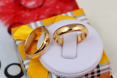 Обручальное кольцо Xuping Jewelry классика 5 мм р 23 золотистое