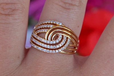 Кольцо Xuping Jewelry дружная пара р 17 золотистое