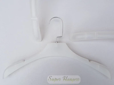 Плечики вешалки Hanger TZF1101 39 см прозрачно матового цвета пластмассовые с ребристым плечом