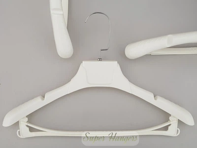 Плечики вешалки Hanger TZP8821 38 см пластмассовые с ребристым плечом белые