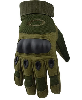 Перчатки тактические военные Oakley OY-002 L полнопалые оливковые