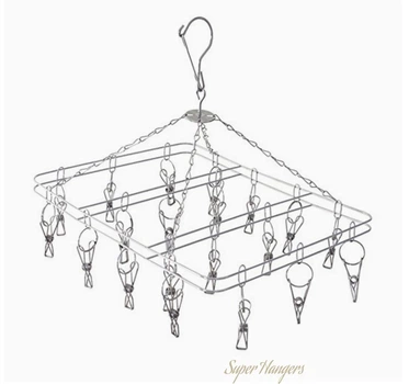 Вешалка вертушка Hanger квадрат металл на 20 прищепок размер 37 х 30 см