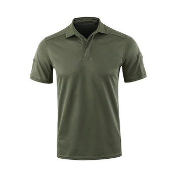 Мужская тактическая футболка Lesko A817 Green XL форменная с коротким рукавом (F_4855-15836)