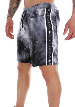 Шорти чоловічі Krutyakov TIE DYE STRIPE XXL чорнобілий 2209724