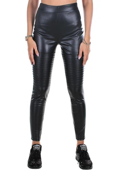 Легінси жіночі Krutyakov QUILTED LEATHER S чорний 1770215
