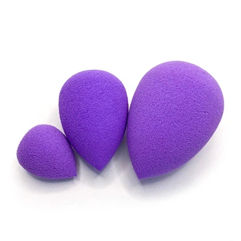 Спонж для макияжа лица Powder Puff мейкап 3 шт Фиолетовый