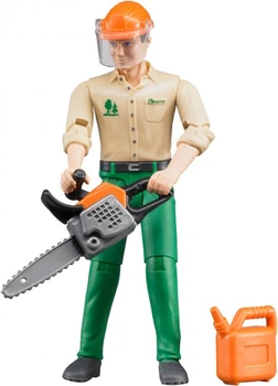 Игровой набор Bruder Фигурка лесозаготовителя с аксессуарами 60030