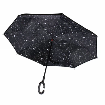 Зонт наоборот Up-Brella Созвездие смарт зон с двойным куполом