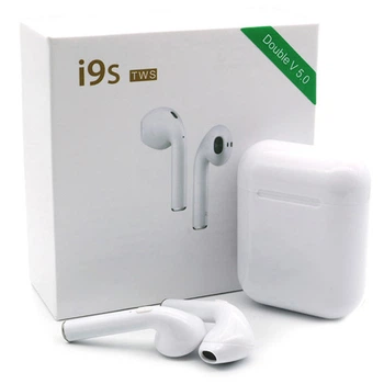 Беспроводные блютуз наушники i9s TWS с боксом для зарядки White (au063)