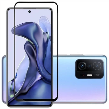 Защитное стекло LUX для Xiaomi 11T / 11T Pro Full Сover черный 0,3 мм в упаковке