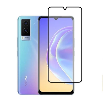 Защитное стекло LUX для Vivo V21E Full Сover черный 0,3 мм в упаковке