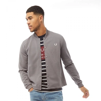 Куртка Fred Perry Bomber Neck Iced Slate Grey, S (44) (11555478)