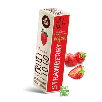 Фруктовые батончики Frukfetta "Клубника" 5 шт. по 20 г. в подарочной упаковке
