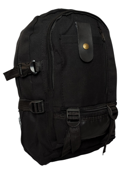 Рюкзак мужской тактический облегченный 41х27х15 см. Чёрный (7464)