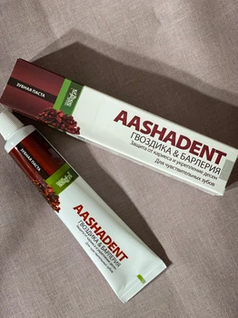 Зубная паста Aasha Herbals с Гвоздикой и Барлерией 100 г
