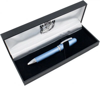 Ручка шариковая Langres Charm LS.403009-14 с кристаллами Swarovski, голубая