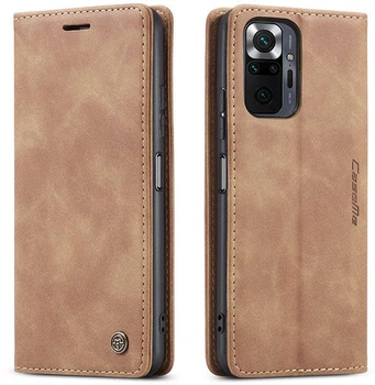 Чехол книжка с магнитом CaseMe на Xiaomi Redmi Note 10 Pro Brown (21907-30)