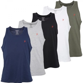 Майка Farah Orstein Five Pack Lounge Vests White/Black/Grey/Navy/Khaki Multi, M (46) (11402913)
