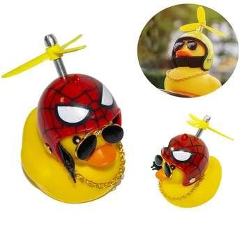 Утка в шлеме на руль Red Broken Duck (Шлем SpiderMan) утка на торпеду (1009054-Other-2)