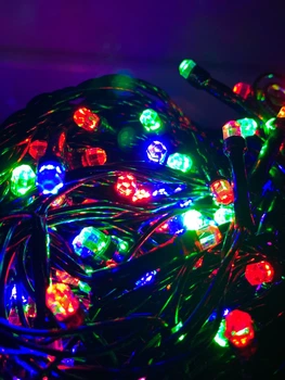 Светодиодная гирлянда рубин 200 LED кристалл 18 метров цветная