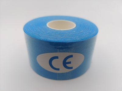 Кинезио тейп Kinesiology tape 3,8 см х 5 м синий