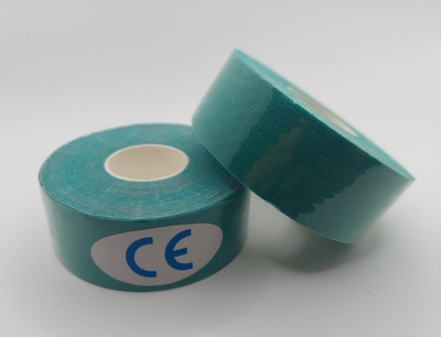 Кинезио тейп Kinesiology tape 2,5 см х 5 м зелёный