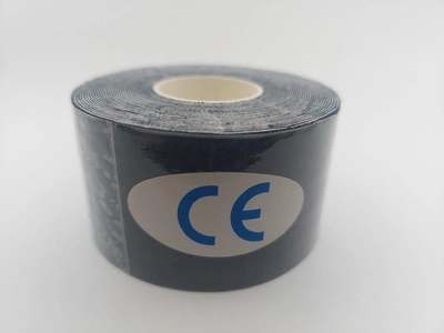 Кінезіо тейп Kinesiology tape 3,8 см х 5 м чорний