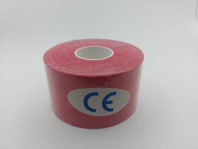 Кінезіо тейп Kinesiology tape 3,8 см х 5 м червоний