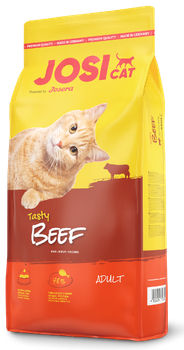 Сухий корм JosiCat Tasty Beef для дорослих котів, з яловичиною, 10 кг
