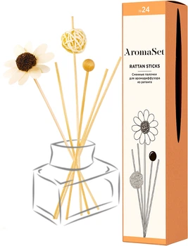 Ротангові палички AromaSet № 24 для Аромадифузора (4820235680077)