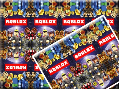 Подарунковий пакувальний папір roblox 60*75 см