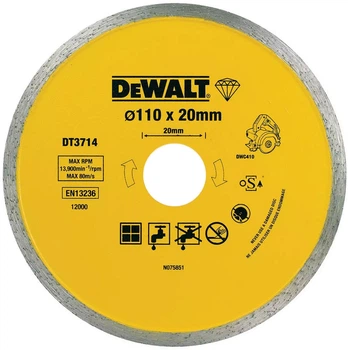 Диск алмазный DeWalt по плитке 110 мм (DT3714)