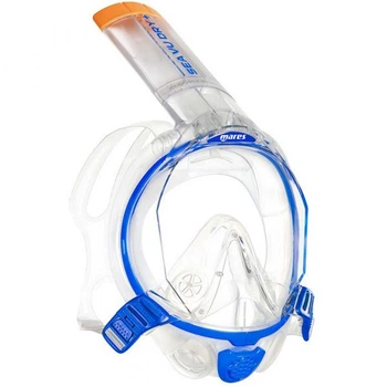 Маска для снорклінгу Mares Sea Vu Dry + синя повнолицева S/M, (411260.BLCL.SM)