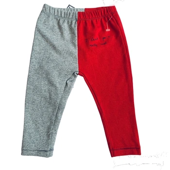Штани Zara 6/9 міс 74 см Червоно-сірі