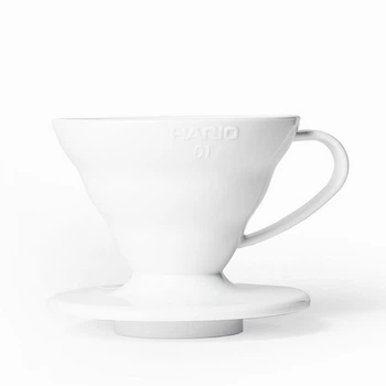 Пуровер Воронка HARIO V60 01 для заварювання кави на 1-2 чашки пластиковий білий VD-01W