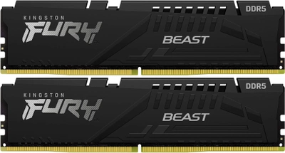 Оперативна пам'ять Kingston Fury DDR5-6000 32768 MB PC5-48000 (Kit of 2x16384) Beast Black (KF560C40BBK2-32)