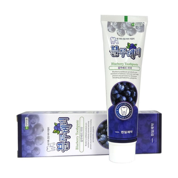 Зубная паста Hanil Blueberry с экстрактом черники, 180 г (8809177590596)