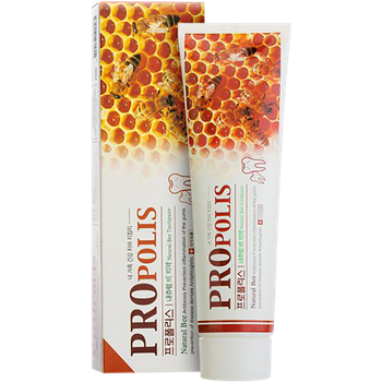 Зубная паста с прополисом (маточное молочко) Natural Bee Propolis Toothpaste, HANIL CHEMICAL 180 г (8809177590565)