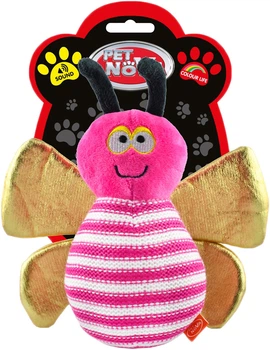 Іграшка для собак Pet Nova Бджола 22 см (PLU-BEE-PINK) (5903031444414)