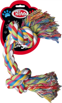Іграшка для собак Канат Два вузли Pet Nova 40 см (ROPE-2KNOT-40CM) (5903031442830)