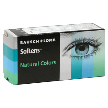 Кольорові Контактні лінзи Bausch & Lomb Soflens Natural Colors Dark Hazel (2 шт) Діоптрія -4