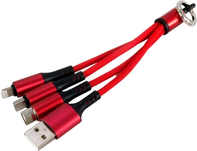 Адаптер ExtraDigital USB - Type-C - Lightning - Micro USB 0.12 м (KBU1759)