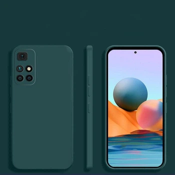Силиконовый чехол Soft Touch для Xiaomi Poco M4 Pro 5G Тёмно-зеленый