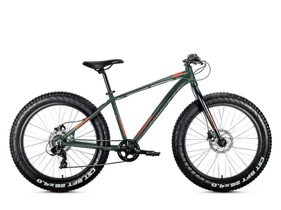 Велосипед Avanti Fat 4.0 26" (19", зелений/оранжевий, 2022)