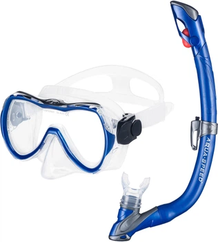 Набор маска и трубка Aqua Speed ENZO + EVO 6070 детский Синий (604-11) (5908217660701)