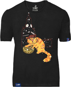 Футболка KLOST "Кіт диверсант" Black, M