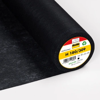 Флизелин нетканый Freudenberg Н 180 "Softline" 90 см х 1 м (37г/м²), черный 53379412