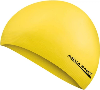 Шапка для плавания Aqua Speed SOFT LATEX 5731 Желтая (5908217657312)