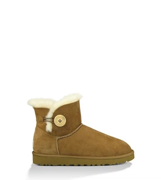 Угги Классические мини Mini Bailey Button II Chestnut 1016422 Ореховый 38